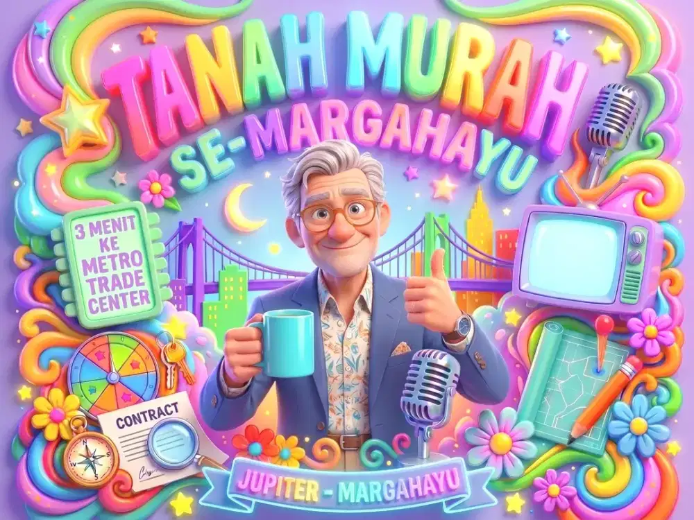 JUAL TANAH DI MARGAHAYU RAYA, BUAH BATU, BANDUNG KOTA.