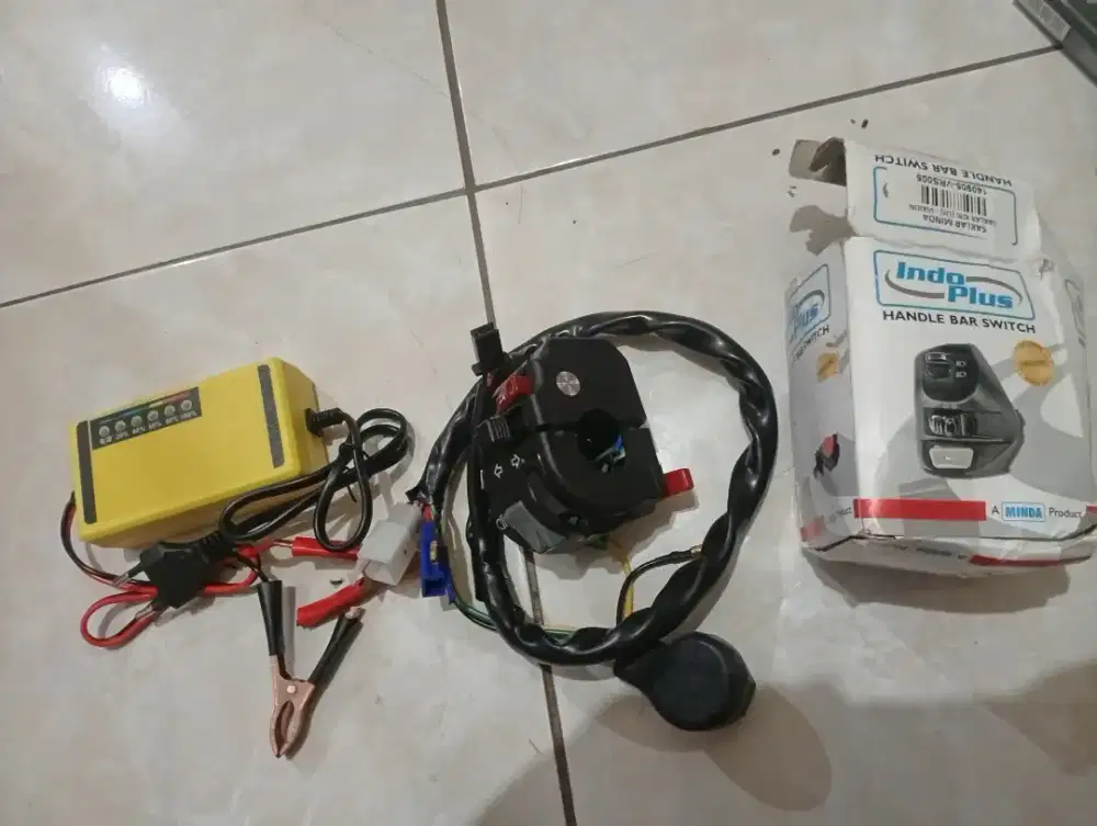 Saklar vixion original minda dan charger aki