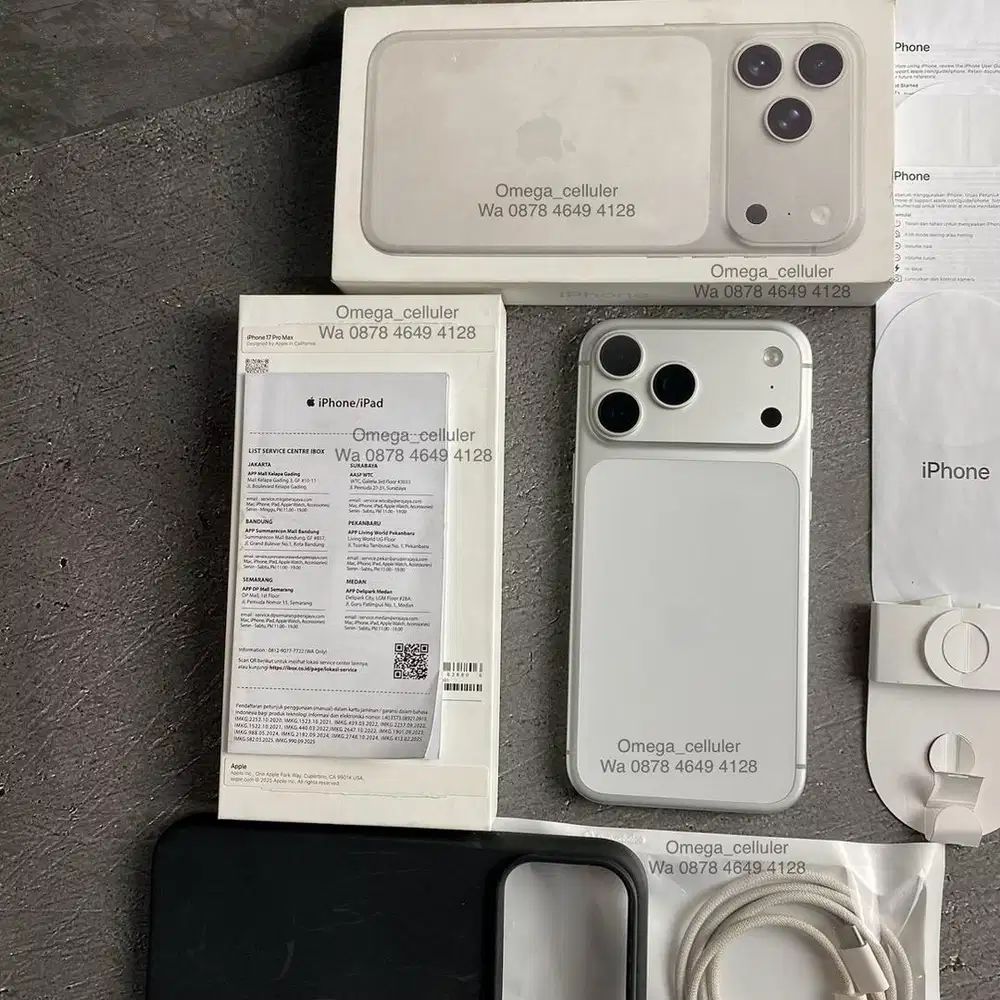 Iphone 17 promax 256gb silver ibox