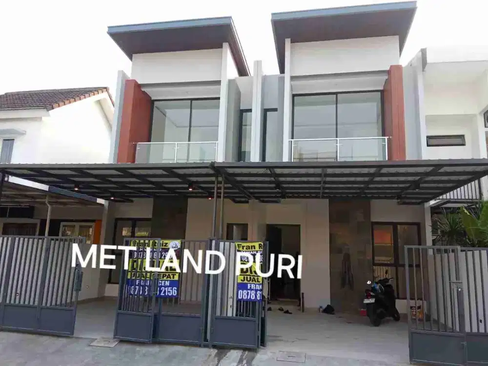 Dijual rumah Baru Metland Puri Cluster Clematis, 5x20, 2 lt, 160m², SHM
