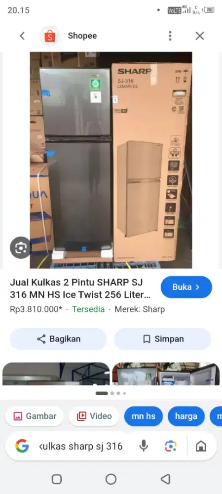 Kulkas 2 pintu murah