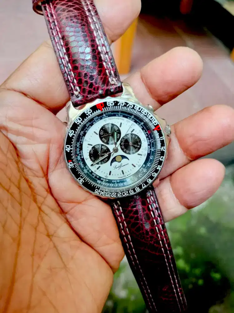 Jam tangan vintage moonphase italy