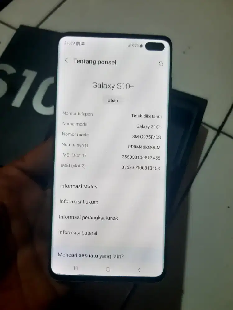 SAMSUNG galaxy S10 +