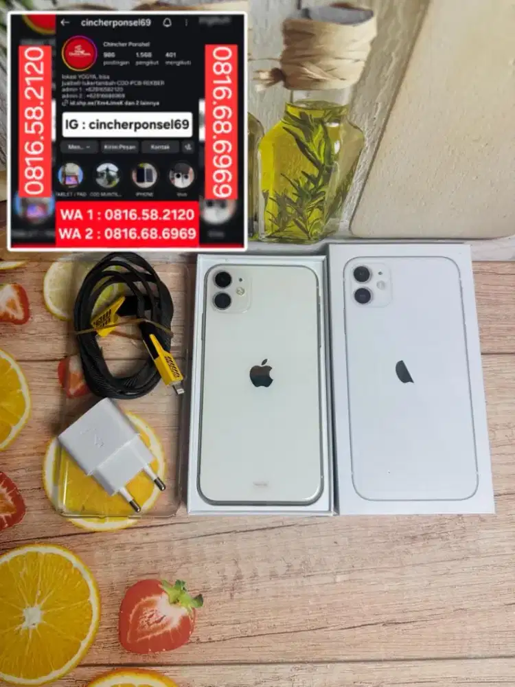 Jual hp iPhone 11 iBox likenew istimewa segel oroginal