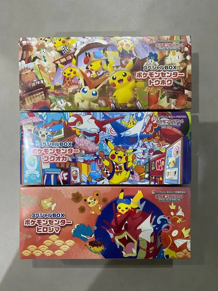 Set Tohoku Fukuoka Hiroshima Special Box Pokemon Center Exclusive