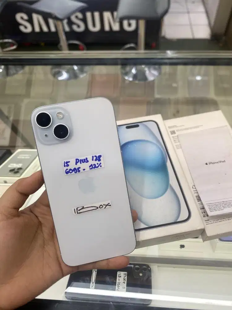 Iphone 15 plus 128gb bh 92% ibox