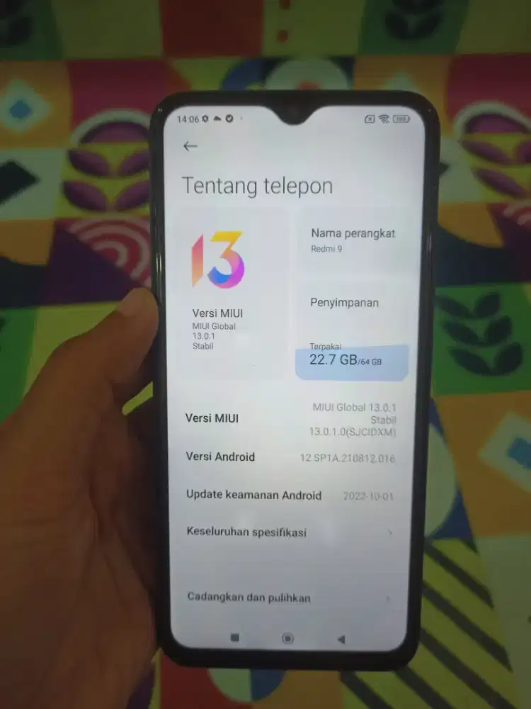 REDMI 9 RAM 4+1 /64
