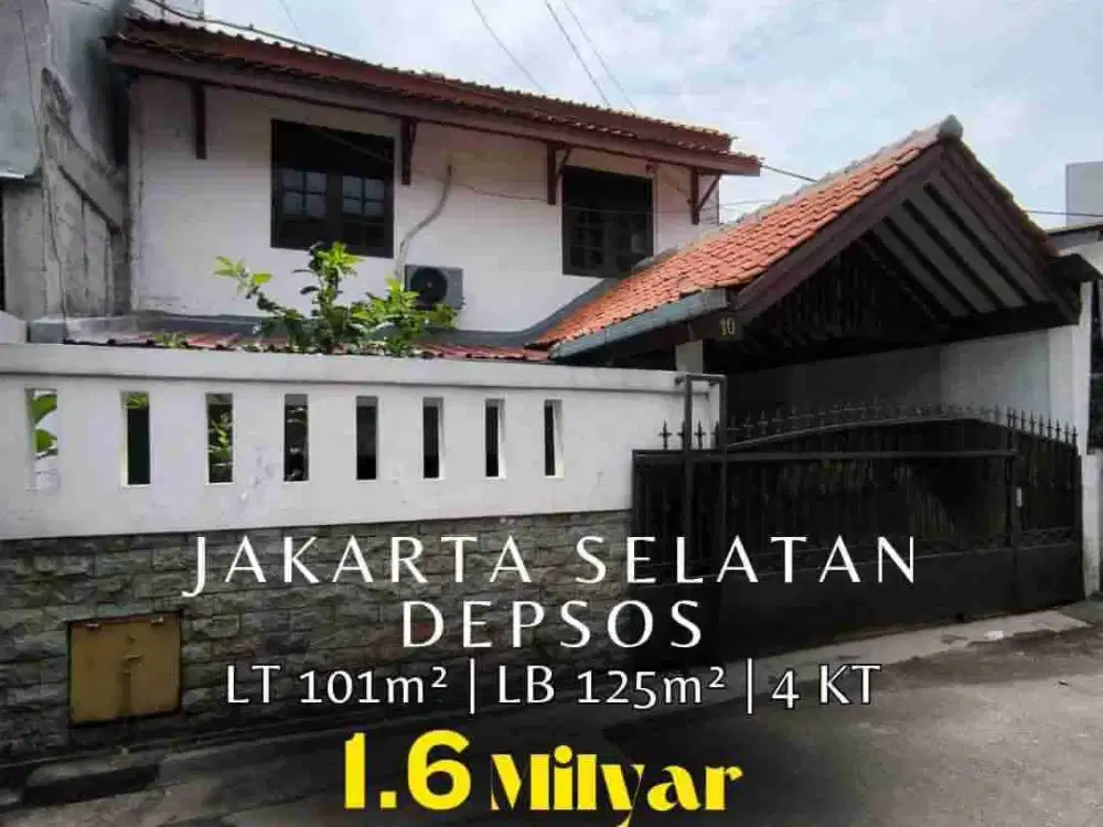 Rumah Di Komplek Depsos Jaksel
