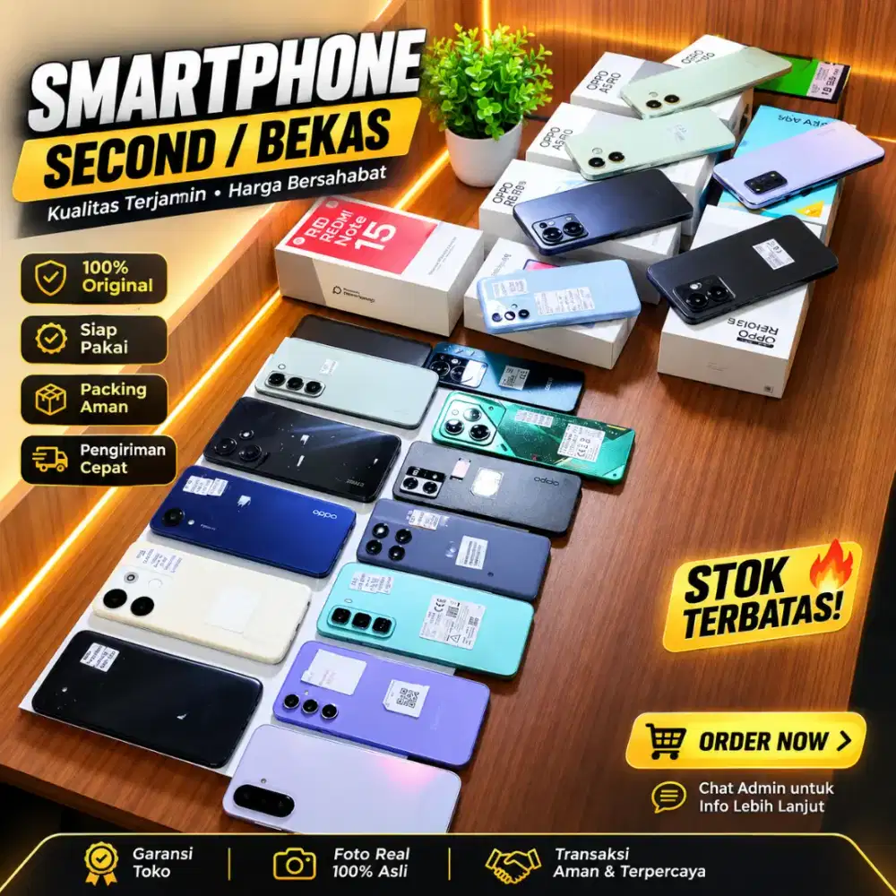 HP second bergaransi amanah dan aman