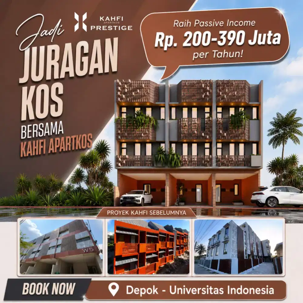 Miliki Aset Kos Premium Lokasi Strategis di Depok UI