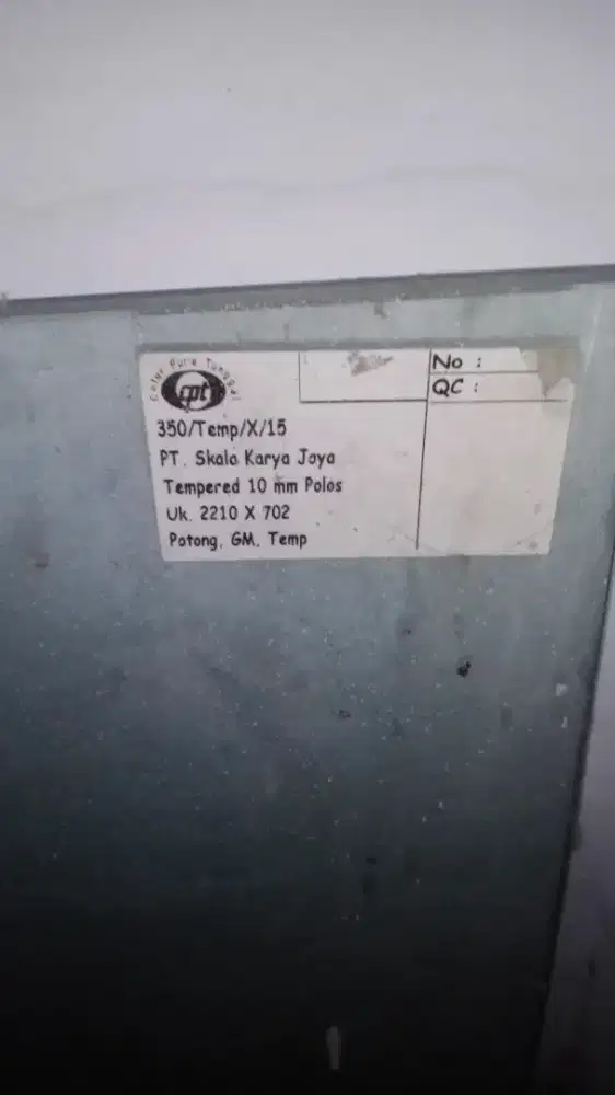 Jual kaca panjang 1 m lebih cocok untuk bikin meja