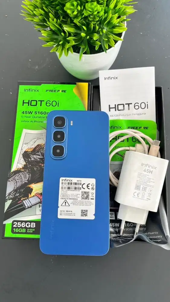 Infinix hot 60i 8/256 fullset orisinil