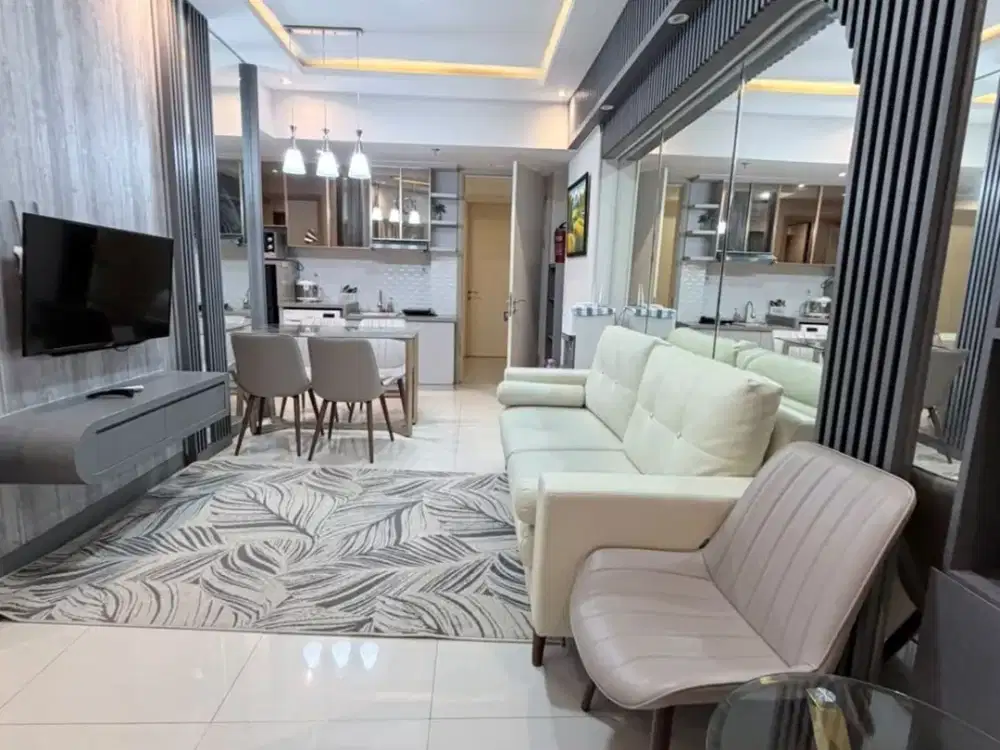 Sewa Harian 600K/hari Apart Tanglin 2BR Full Furnish pakuwon Mall Lantai 12