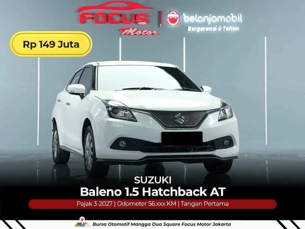 [ GARANSI 5TH ] Suzuki Baleno 1,5 Hatchback HB AT 2019/2020