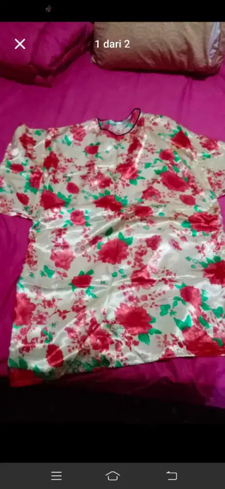 Piyama dress bunga2 ORI