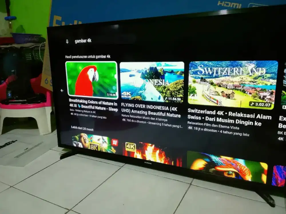 tv samsung SMART tv 43 inch msih bgus mulus lengkap dus dll