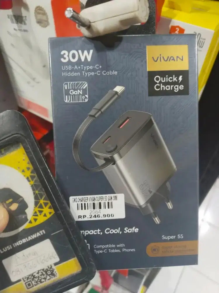 CHARGER VIVAN SUPER 5S GAN 30W | ATLANTIS DAHSYAT