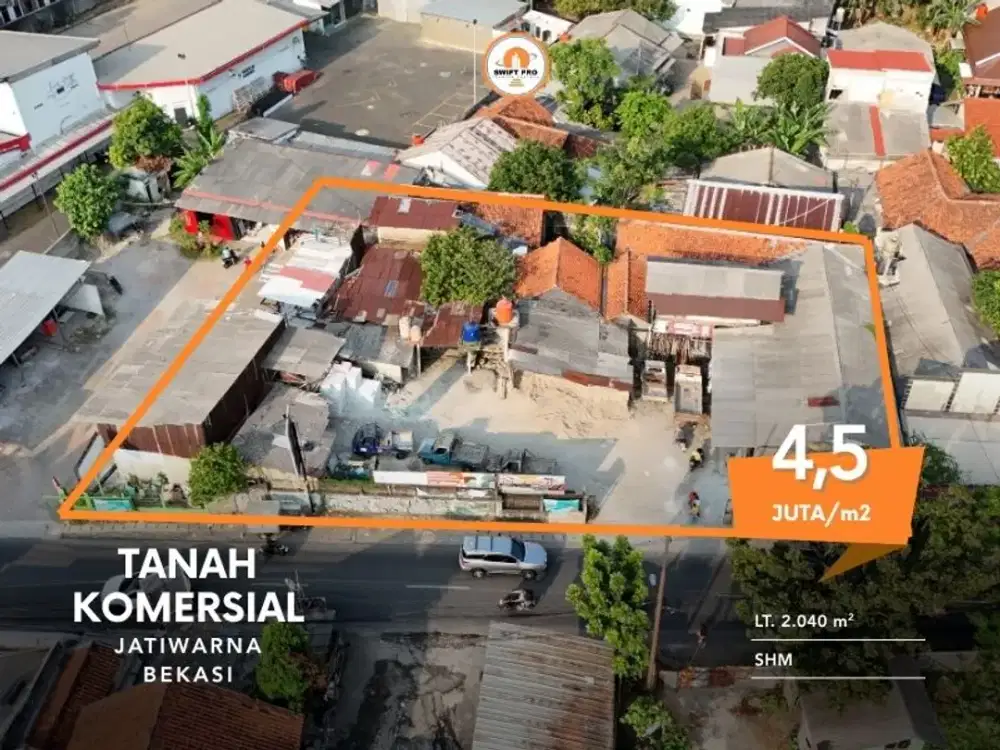 Dijual Tanah Komersial Jatiwarna Bekasi