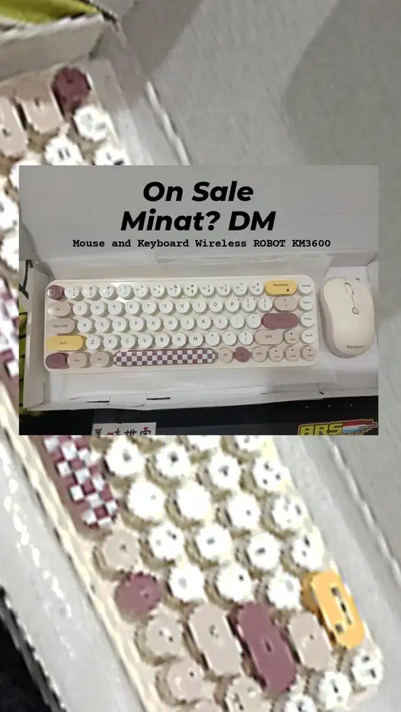 Mouse dan Keyboard Wireless Robot KM3600