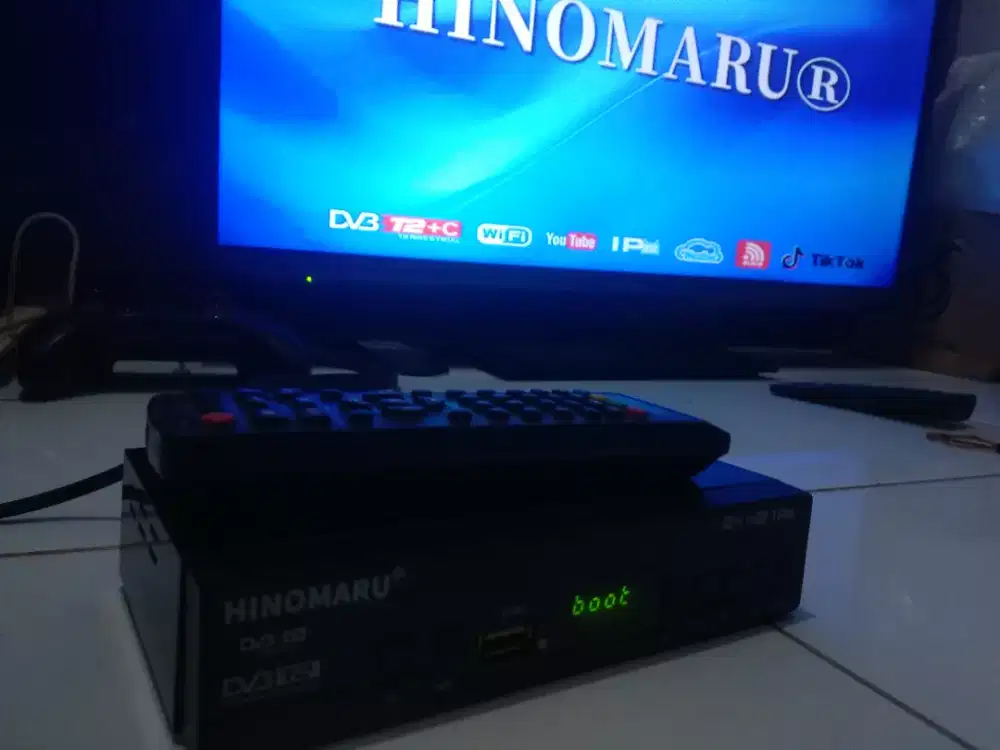 Stb merk hinomaru second kondisi normal kelengkapan unit+remote saja