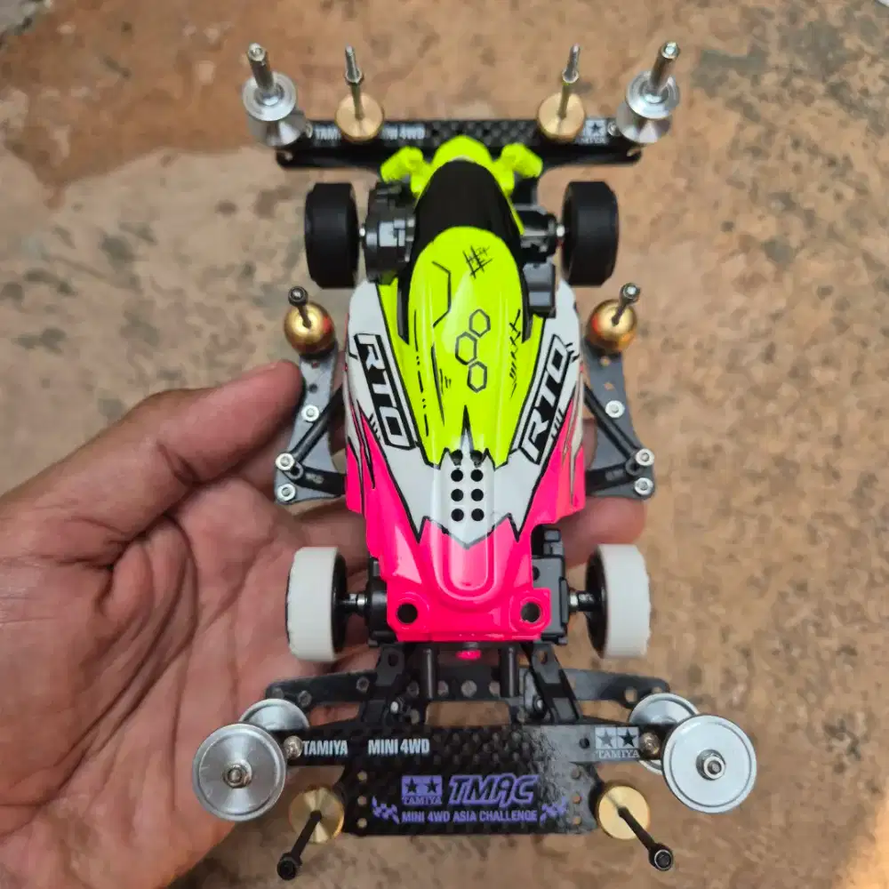 Tamiya Damper Style Hijau Putih Pink