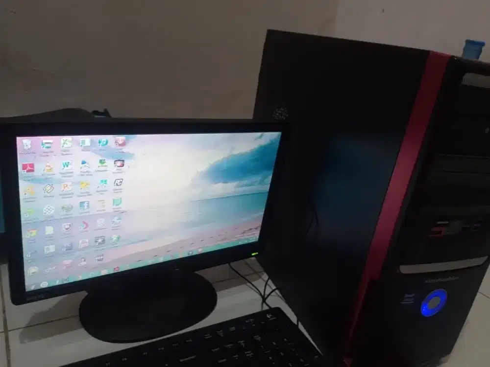 Komputer Asus simbada Pentium dual core Satu SET LENGKAP SIAP PAKAI