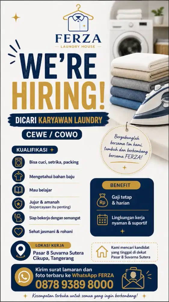 Staff Laundry FERZA -laundry house-