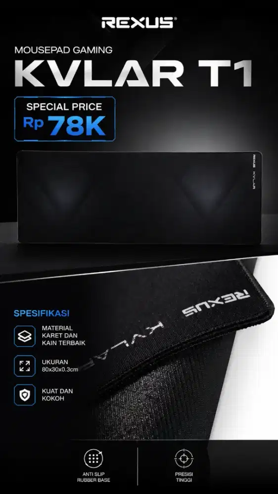 Mousepad rexus kvlar T10