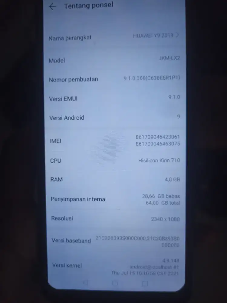 HUAWEI Y9 2019 RAM 4/64