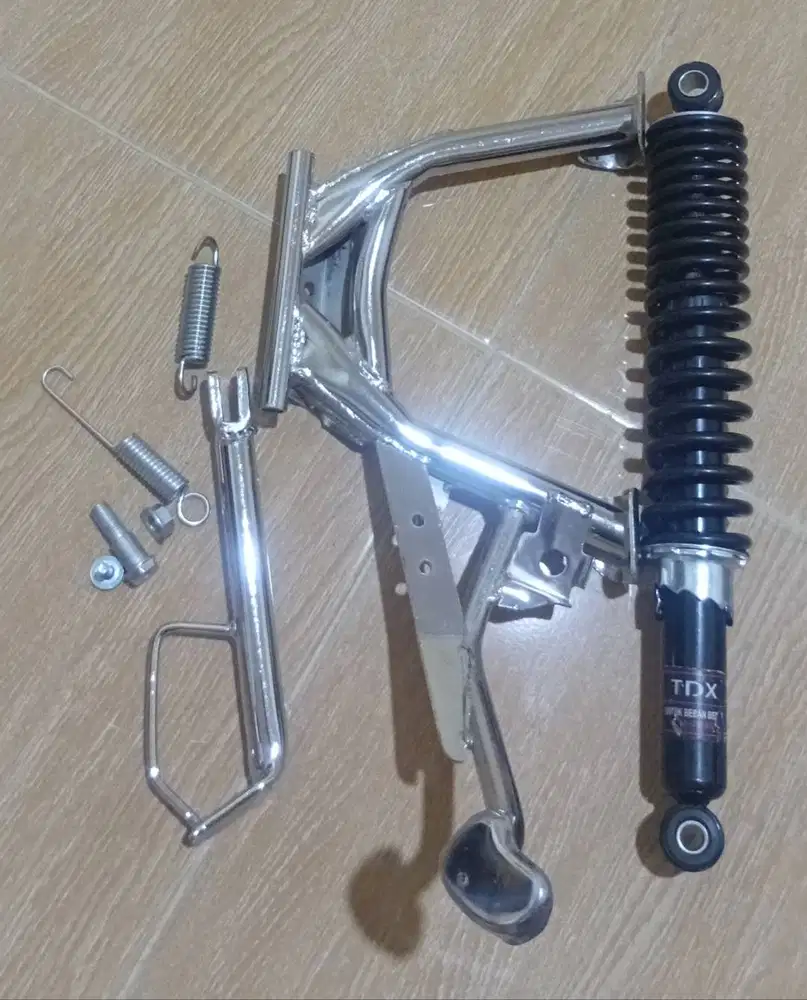 Standar pinggir tengah ,shockbreaker bebek