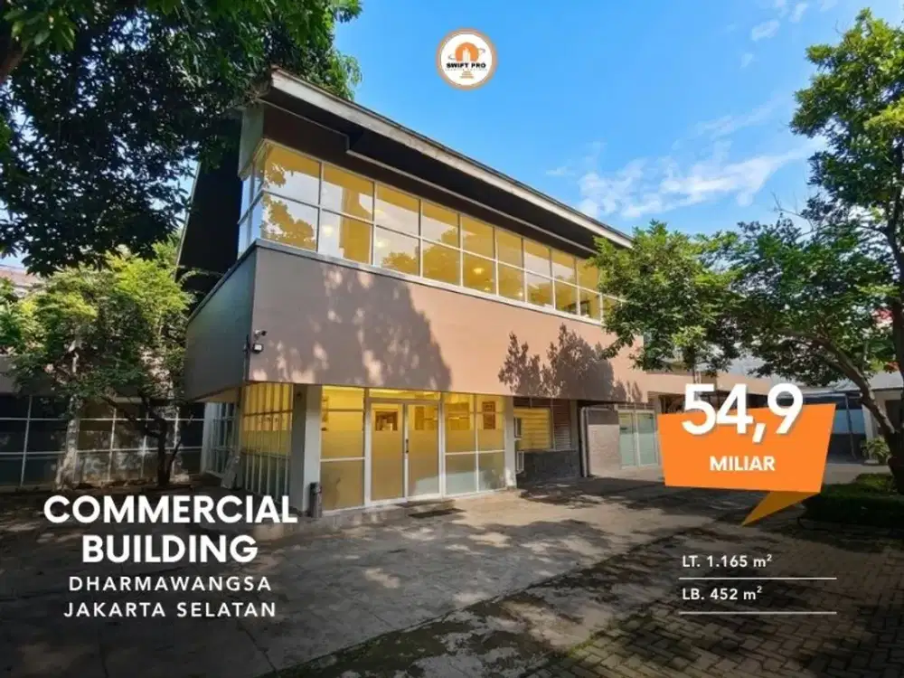 Dijual Bangunan Komersil 2 Lantai Kantor Cafe Kebayoran Baru
