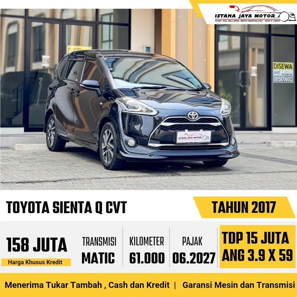 [PAJAK PANJANG] Toyota Sienta Q CVT 1.5 Automatic 2017