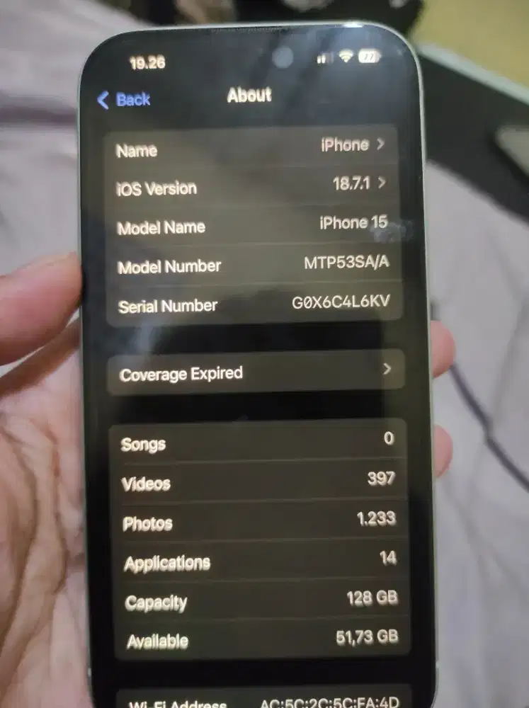 iPhone 15 green blibli mulus ex cewe pemakaian 12 bulan