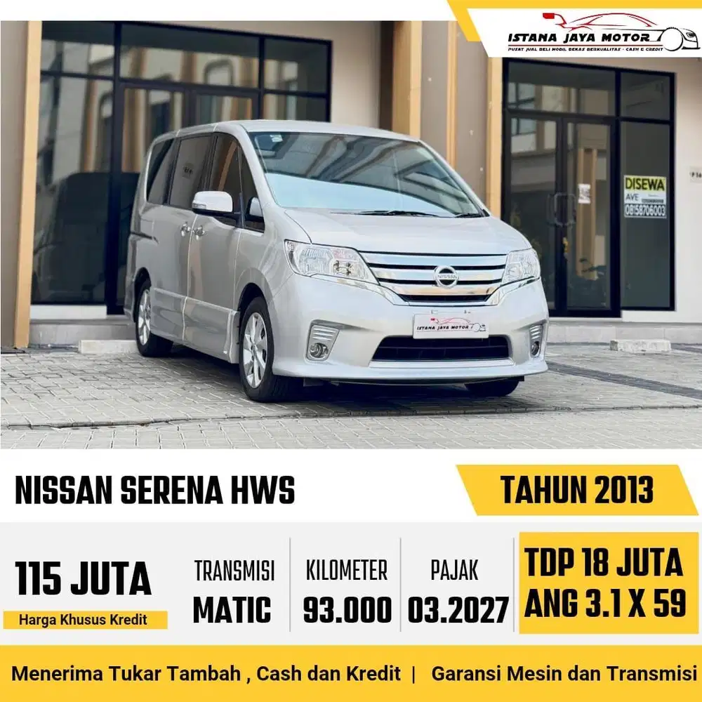 LOW KM !! Nissan Serena HWS 2.0 Automatic 2013