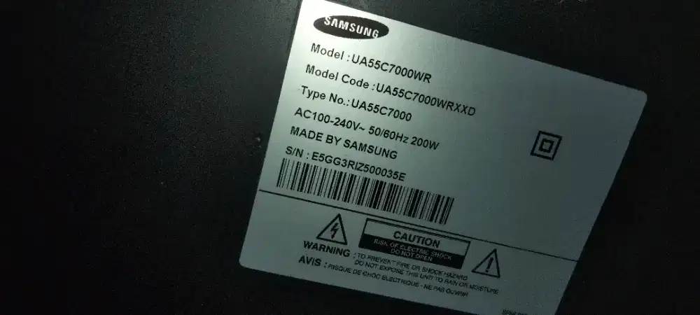 Samsung 55 Blank
