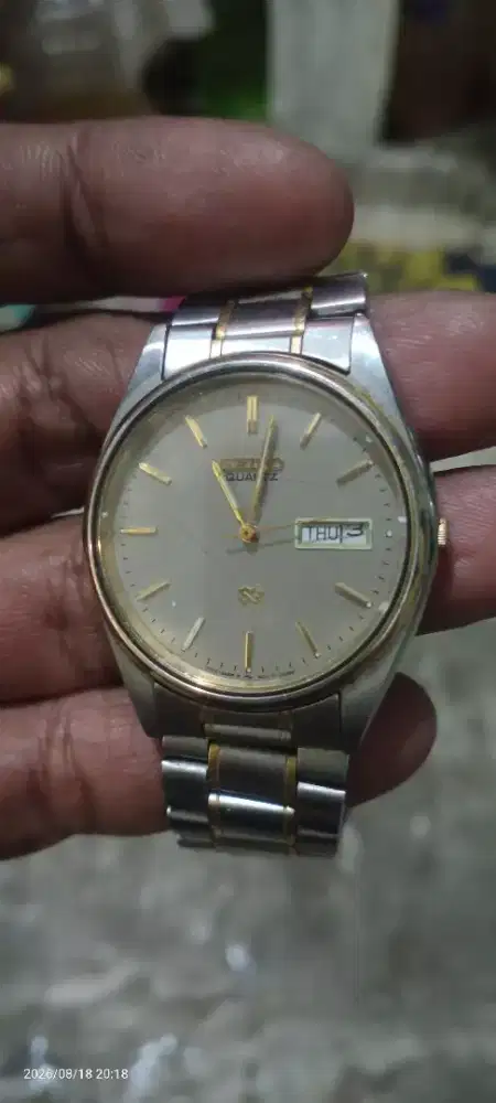 jual jam tangan ukuran untuk cewek merk Seiko kondisi matot