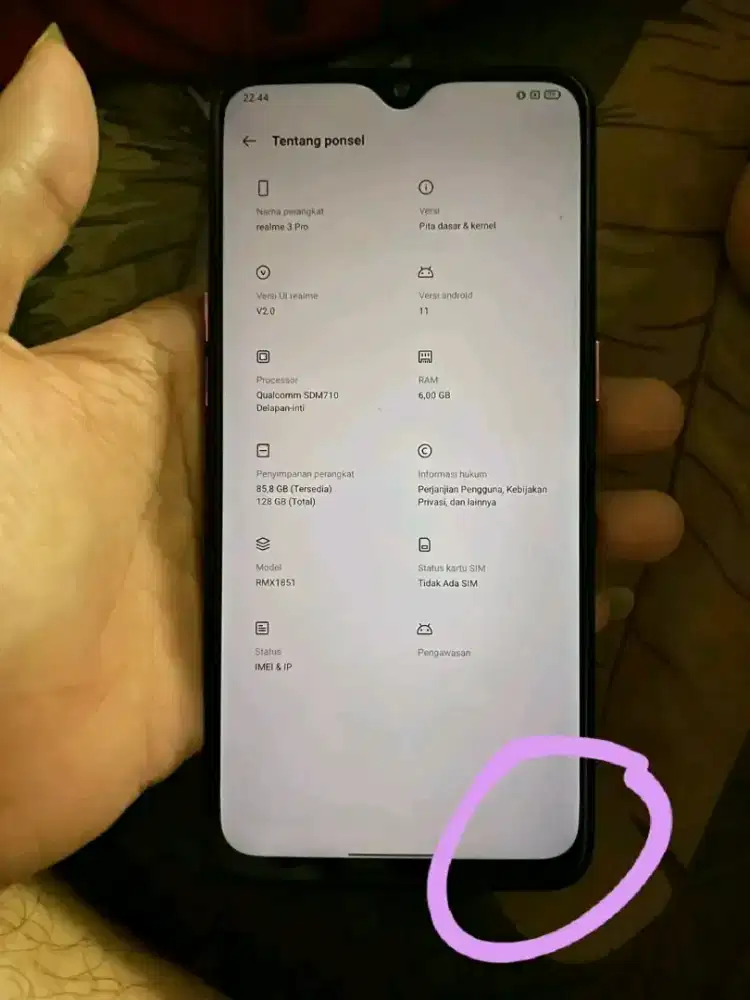 REALME 3 PRO (6/128gb) hp cas