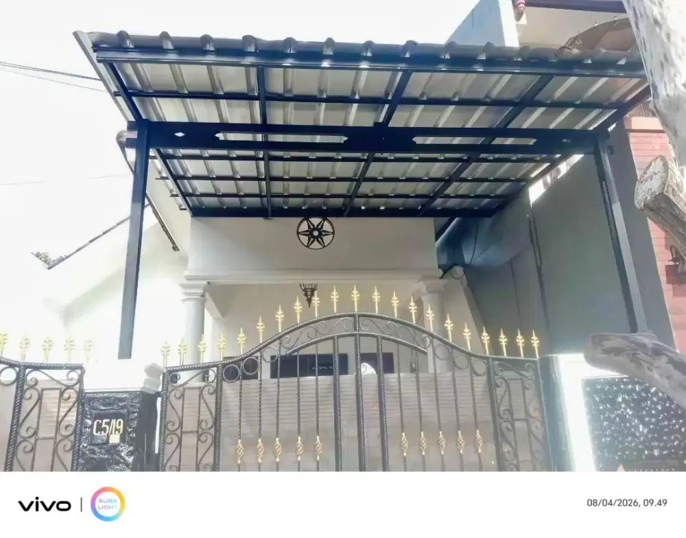 Kanopi baja dan garasi