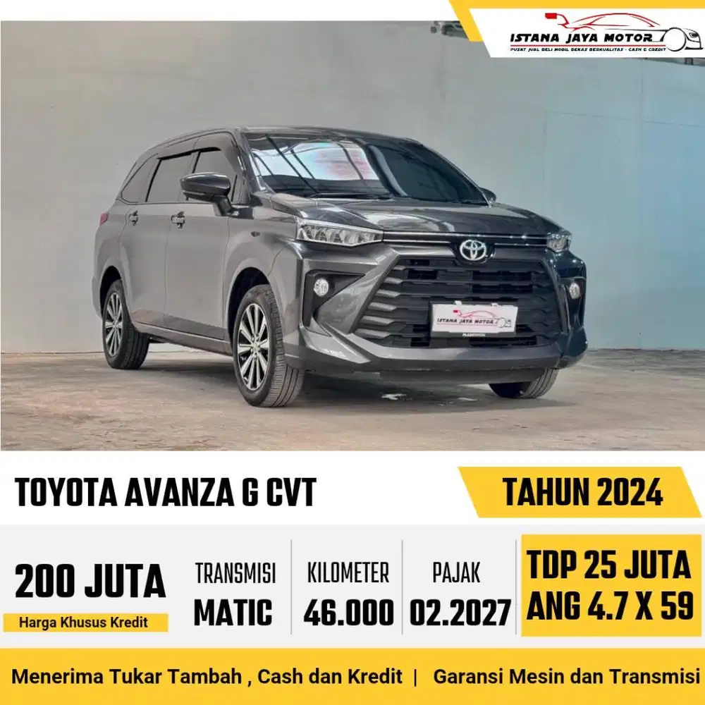 [FACELIFT] Toyota Avanza G 1.5 CVT Automatic 2024