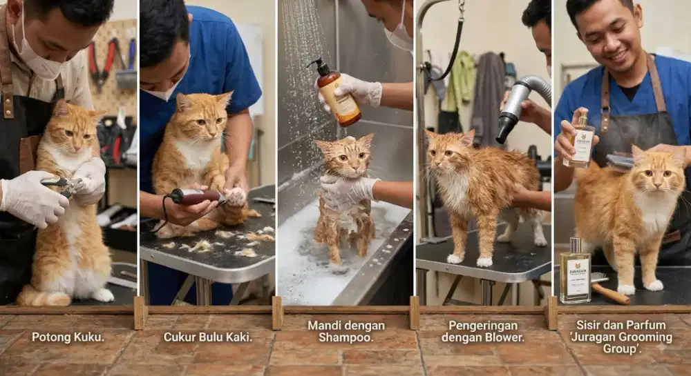 Karawaci pet grooming home servis panggilan