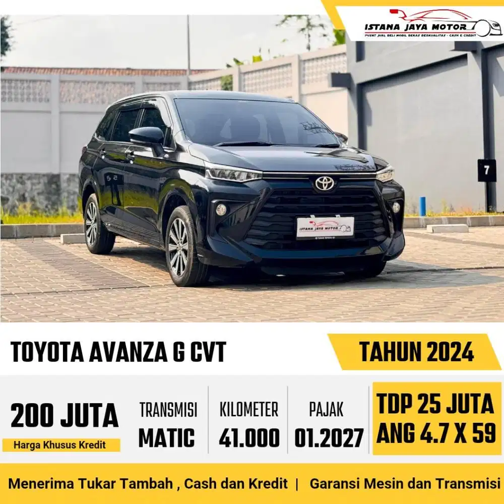 [TANGAN PERTAMA] Toyota Avanza G CVT Automatic 2024