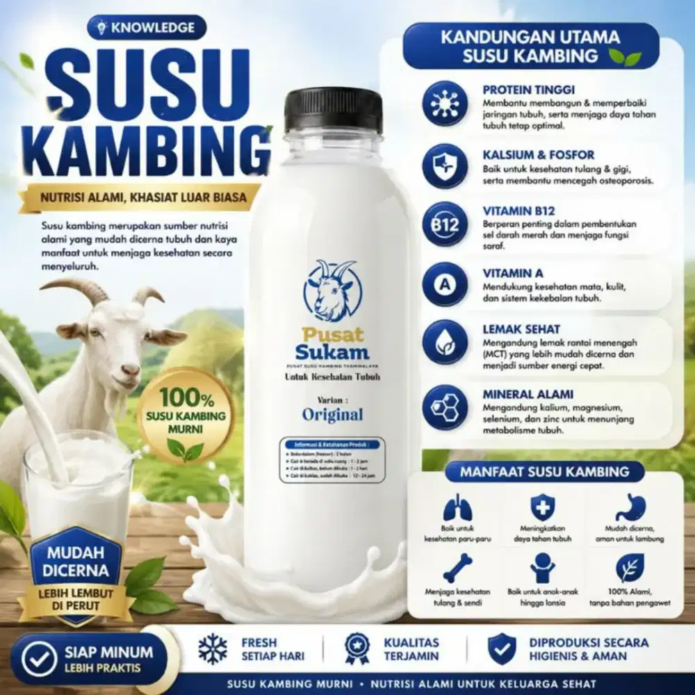 Susu kambing murni fresh