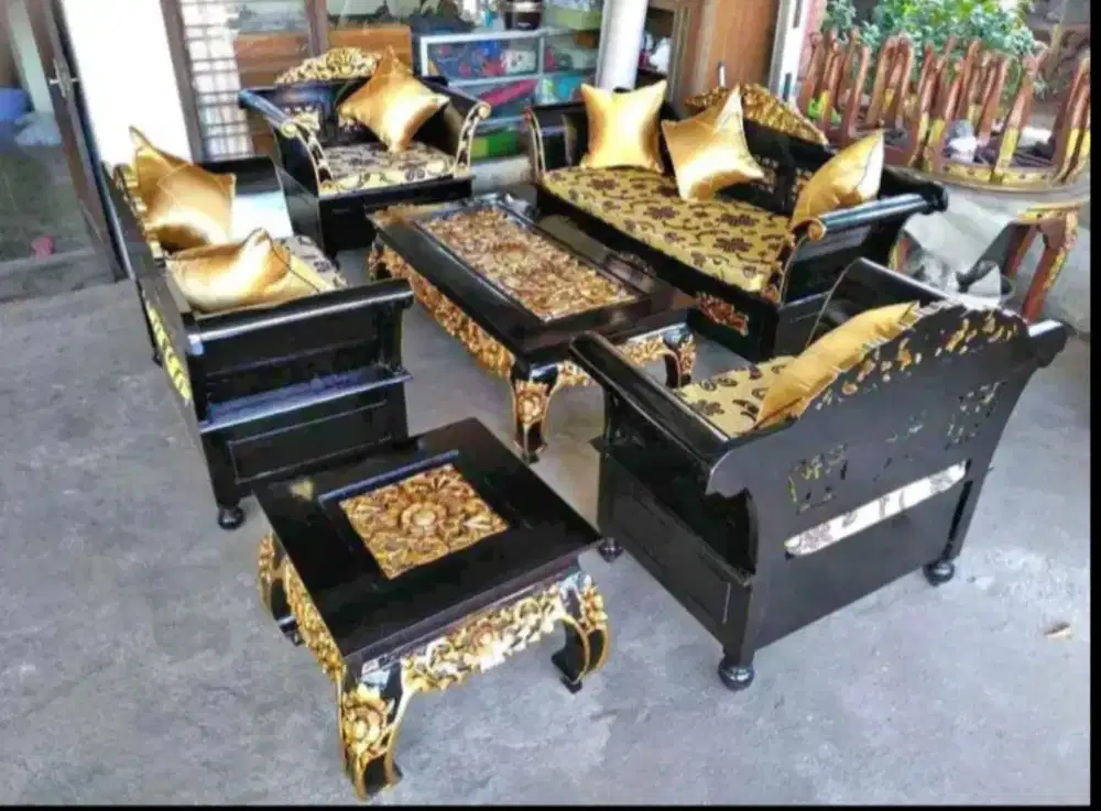 KURSI TAMU UKIR MOTIF MADURA