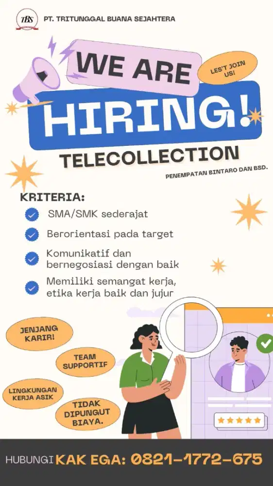 WE ARE HIRING . Loker untuk Desk Collection