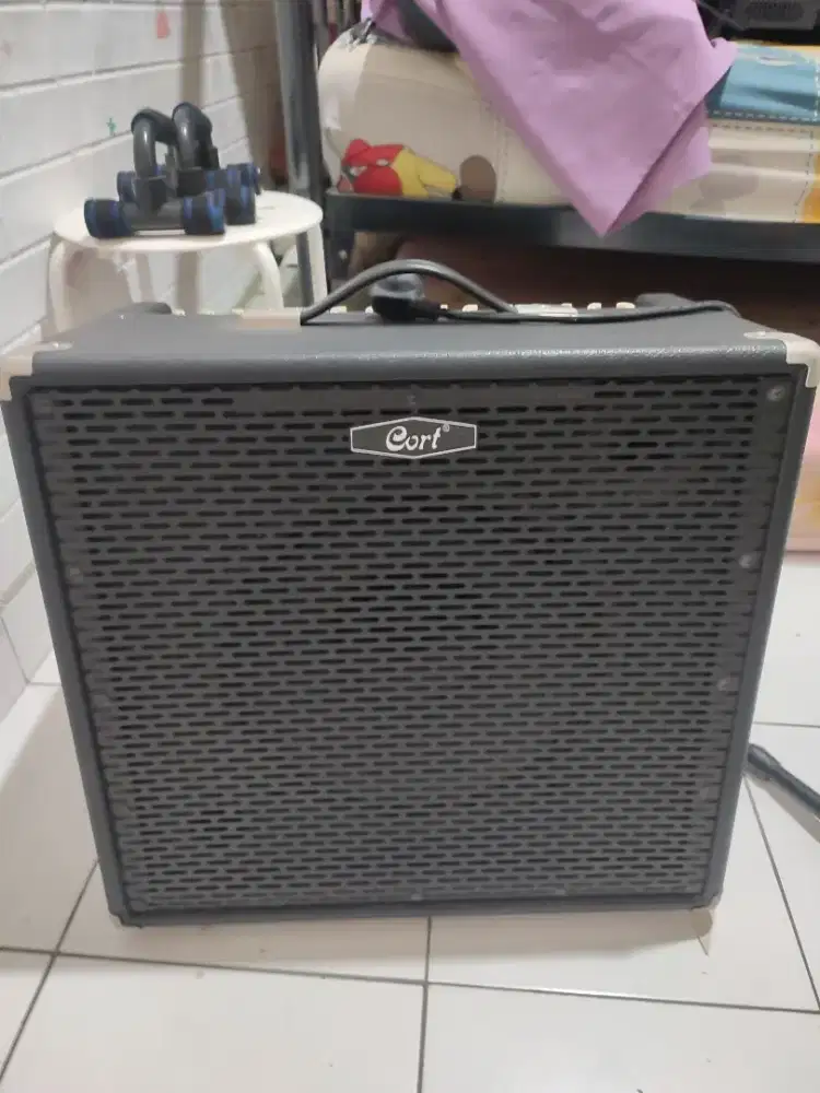 Amplifier untuk guitar listrik dan alat musik listrik lainnya.