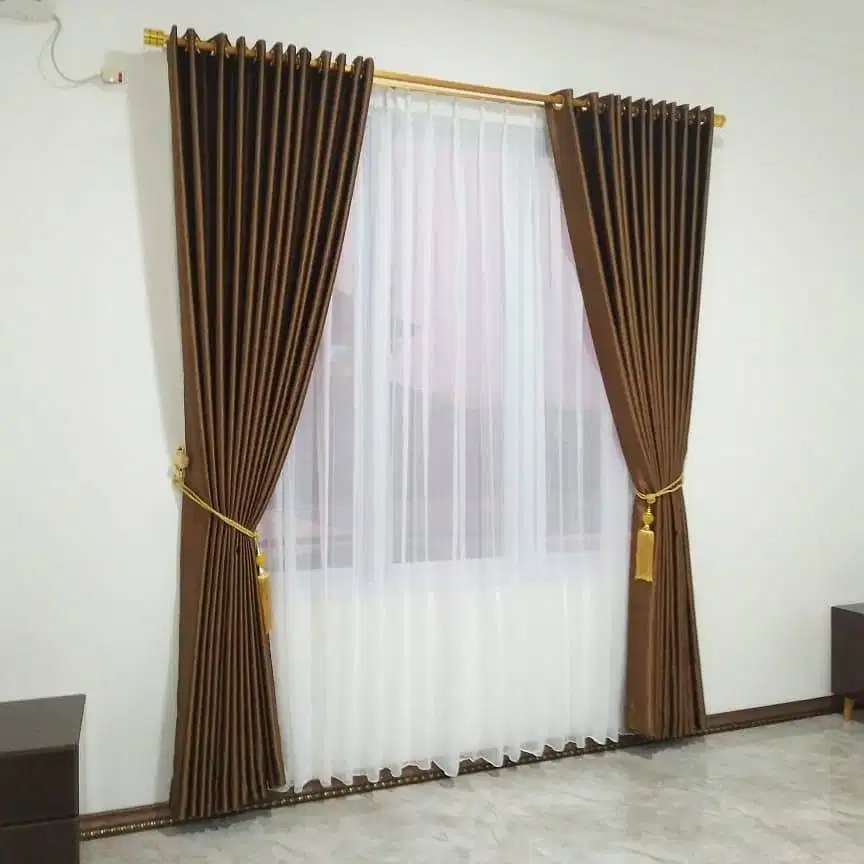 Menerima Pemasangan Gorden Wallpaper Dinding 3D Gordyn Hordeng Korden