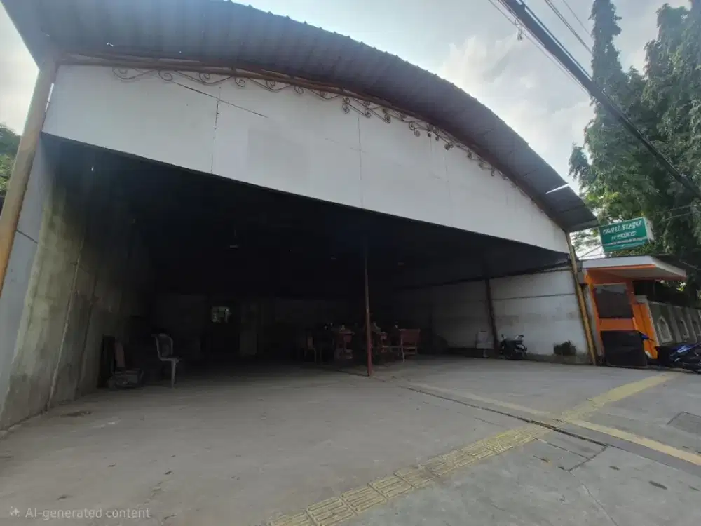 Disewakan Gudang Siap Pakai Pondok Kelapa Duren Sawit Jakarta Timur, LT 436m² (16x27.5m) LB 420m² Listrik 4400W+1300W SHM - 500Jt/Thn NETT