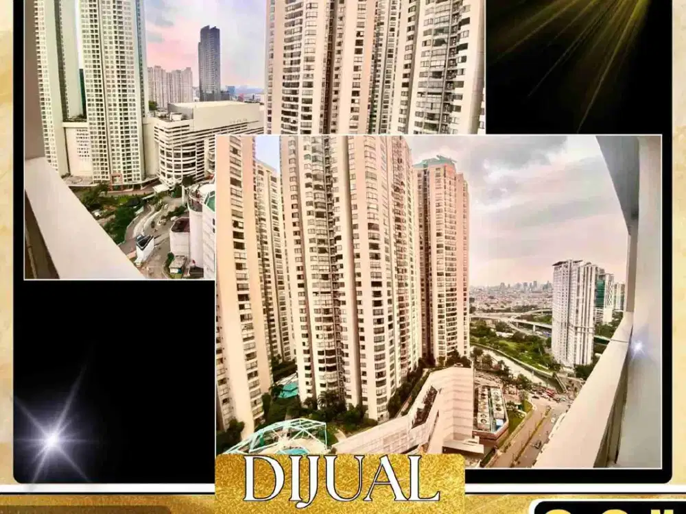 DIJUAL APARTEMEN 3 BR LUAS 65 M²  DI TAMAN ANGGREK RESIDENCE TOWER FRAGRANT TANJUNG DUREN JAKARTA BARAT