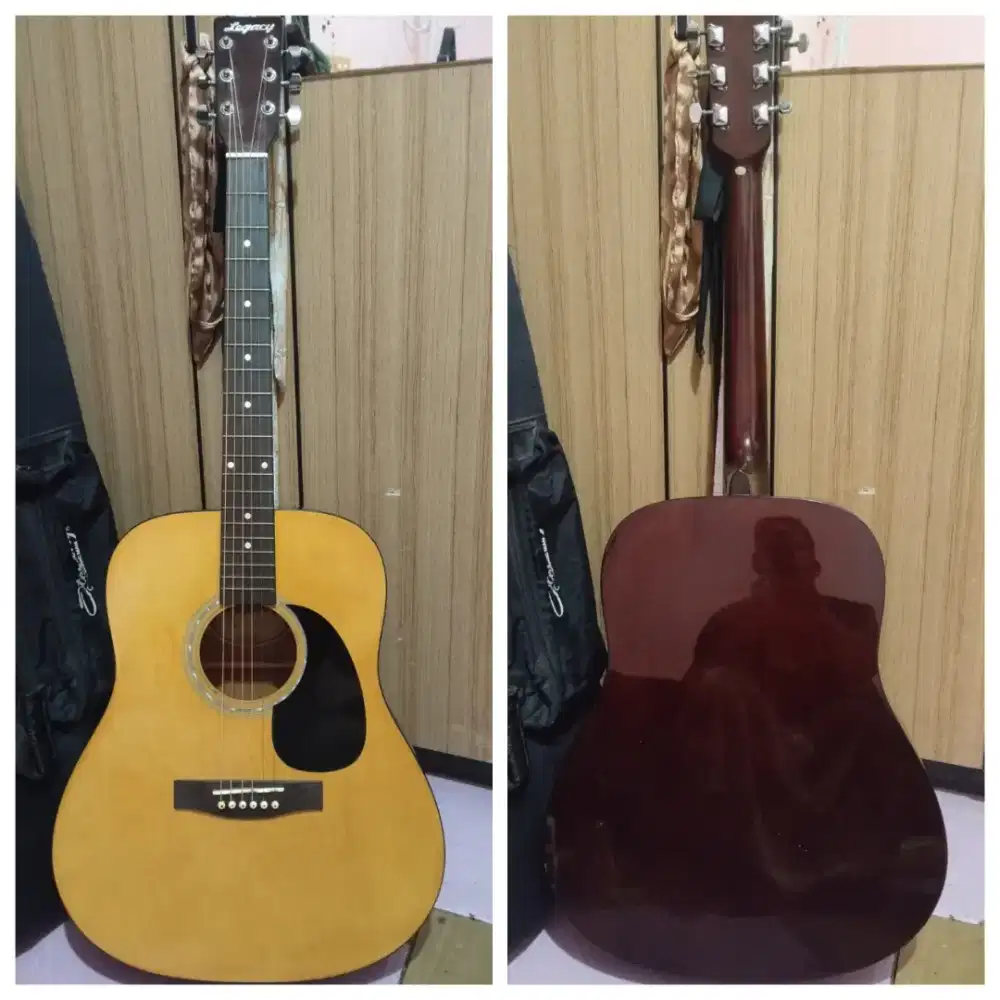 gitar akustik ori legacy natural solid mantap siap pakai nett