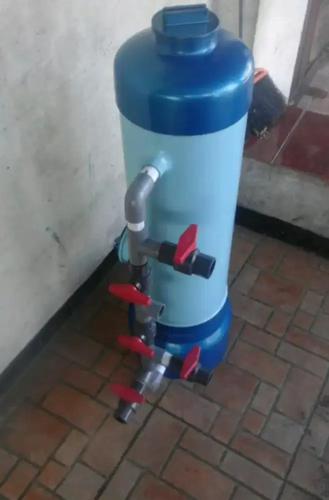 Filter penjernih air bahan Tabung PVC 8INC Pendek 8 media kumplit